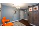 Cozy dining area with stylish barn door, modern light fixture, and trendy decor at 375 Ralph Mcgill Ne Blvd # 1701, Atlanta, GA 30312