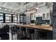 Stylish kitchen featuring a large island with bar seating, granite countertops, and modern appliances at 878 Peachtree St # 601, Atlanta, GA 30309