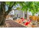 Cozy backyard features a patio, outdoor seating, and a fire pit for entertaining at 2865 Winter Rose Ct, Dunwoody, GA 30360