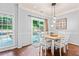Cozy dining area with a sliding glass door to outdoor patio offering seamless indoor-outdoor flow at 2865 Winter Rose Ct, Dunwoody, GA 30360