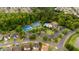 Aerial view of the neighborhood amenities including pool, clubhouse, and tennis courts at 4015 Arch Pass, Cumming, GA 30040