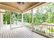Rear covered porch with view of backyard at 4090 Cooks Farm Nw Dr, Kennesaw, GA 30152