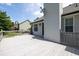 Wide angle view of a spacious wooden back deck with wooden railing and home exterior at 2180 Oakpointe Ct, Buford, GA 30519