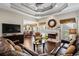 Spacious living room features a fireplace, hardwood floors, and open layout at 2191 Flowering Dr, Grayson, GA 30017