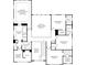 Upstairs floor plan includes primary suite with walk-in closets, laundry, and bedrooms with ensuite bathrooms at 3460 Austin Michael Ln, Cumming, GA 30028