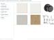 Interior selections featuring Sherwin Williams paint, Kwikset door handles, and Shaw flooring options at 3460 Austin Michael Ln, Cumming, GA 30028