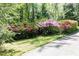 Beautiful landscaping featuring vibrant azaleas along the driveway at 386 Collegiate Dr, Powder Springs, GA 30127