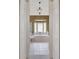 Bathroom featuring a large tub, tile flooring, and a decorative chandelier at 105 New Castle Ln, Tyrone, GA 30290