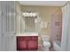 Cozy bathroom with modern vanity, bathtub/shower, and neutral-toned walls at 105 New Castle Ln, Tyrone, GA 30290
