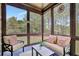 Screened porch with views of backyard at 105 New Castle Ln, Tyrone, GA 30290