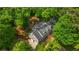Aerial view of a house surrounded by lush greenery and mature trees on a sunny day at 6800 Wright Rd, Atlanta, GA 30328