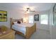 Bright bedroom featuring a wooden bed frame and themed movie posters at 1885 Dayron Trce, Marietta, GA 30062