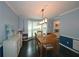 Charming dining room with a bay window, hardwood floors, and wainscoting at 1885 Dayron Trce, Marietta, GA 30062