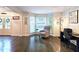 Cozy home office featuring a bay window, hardwood floors, and classic trim at 1885 Dayron Trce, Marietta, GA 30062