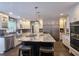 Modern kitchen featuring a central island, stainless steel appliances and white cabinetry at 1885 Dayron Trce, Marietta, GA 30062