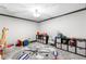 This is a playroom with a variety of toys, colorful chairs and gray trim at 220 Foxley Way, Roswell, GA 30075