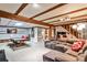 Basement featuring a recreation area, bar, projector, and stairs to the first floor at 2244 Deer Ridge Dr, Tucker, GA 30087