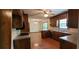 The open kitchen has stainless steel appliances and ample counter space, and view of eat in kitchen at 294 A Donald Rd, Canton, GA 30114