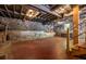 Partially finished basement with stone walls and exposed ductwork ready to be transformed at 588 Oakdale Ne Rd, Atlanta, GA 30307