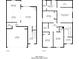 Floor plans showing the layout of the home's first and second floors at 1436 Arbor Place Dr, Morrow, GA 30260