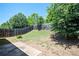 Well-maintained backyard features a privacy fence and a small concrete patio at 2753 Trebek Ct, Mcdonough, GA 30253