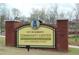 Brick community center sign at 4361 Cherokee Street, welcoming residents with a friendly atmosphere at 3259 Mcever Park Cir, Acworth, GA 30101