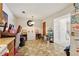 View of an open kitchen area with dining space, showcasing the interior layout at 373 Dixie Ct, Lawrenceville, GA 30046