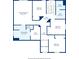 Detailed floorplan showcases the layout of the home's second floor, including the bedrooms and bathrooms at 1224 Everwood Sw Dr, Marietta, GA 30008