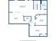 Floorplan displaying the layout of the home's first floor, including a recreation room, kitchen, and bedrooms at 1224 Everwood Sw Dr, Marietta, GA 30008