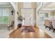 Inviting foyer with hardwood floors, a front door with sidelights, and an open layout at 1829 Alcovy Shoals Blf, Lawrenceville, GA 30045
