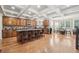 Large kitchen with an island with barstool seating, custom cabinets and stainless steel appliances at 1829 Alcovy Shoals Blf, Lawrenceville, GA 30045