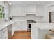 Modern kitchen featuring white cabinetry, stainless steel appliances and a farm sink at 770 Wellesley Nw Dr, Atlanta, GA 30305