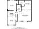 Upstairs floor plan featuring bedrooms, bathrooms, walk-in closet, and hallway at 12237 Cypress Ln, Fayetteville, GA 30215