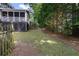 Backyard showcasing a manicured lawn, privacy fence and a screened in porch at 1435 Withmere Ln, Atlanta, GA 30338