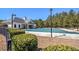 Community pool with a closed pool and manicured landscaping at 448 Hanover Drive, Villa Rica, GA 30180