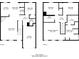 Detailed floor plan showcasing the layout of both floors, including room dimensions and overall square footage at 4812 Browns Mill Ferry Rd, Lithonia, GA 30038