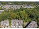A beautiful aerial view of townhomes surrounded by trees and greenery at 2172 Peach Se Ln, Smyrna, GA 30080