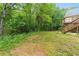 Lush backyard surrounded by mature trees, providing a serene setting at 418 Whisper Wood Way, Locust Grove, GA 30248