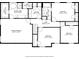 Upstairs floor plan showing the dimensions of the primary bedroom, walk-in closet, and bedrooms at 525 Dunagan Dr, Lawrenceville, GA 30045