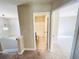 Bathroom featuring a shower and tub combination plus dark cabinets at 2378 Misty Ivy Ct, Buford, GA 30519