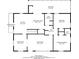 Detailed floor plan showcasing layout of kitchen, living room, bedrooms, and outdoor spaces at 243 Woodview Ln, Smyrna, GA 30082
