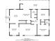 Detailed floor plan showing layout of the main level with kitchen, dining, and living areas at 243 Woodview Ln, Smyrna, GA 30082