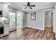 Bright kitchen leading to a sunroom with lots of natural light and an open layout at 243 Woodview Ln, Smyrna, GA 30082