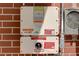 Close up view of photovoltaic solar electrical utility boxes at 243 Woodview Ln, Smyrna, GA 30082