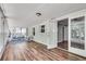 Bright and airy sunroom with brick accents, large windows, and neutral decor at 243 Woodview Ln, Smyrna, GA 30082