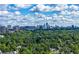Panoramic aerial view showcasing the cityscape with lush trees and vibrant neighborhood at 2479 Peachtree Ne Rd # 1801, Atlanta, GA 30305