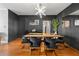 Contemporary dining room with stylish decor, designer lighting, and comfortable seating for elegant meals at 2479 Peachtree Ne Rd # 1801, Atlanta, GA 30305
