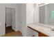 Bright bathroom with double doors and plenty of countertop space at 11354 Conner Ct, Hampton, GA 30228