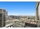 Enjoy breathtaking city views from this condo balcony with seating, perfect for relaxing or entertaining at 855 Peachtree Ne St # 3005, Atlanta, GA 30308