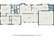 Detailed floor plan showcasing the layout, dimensions, and flow of the entire home, including bedrooms and living spaces at 1753 Pounds Rd, Stone Mountain, GA 30087